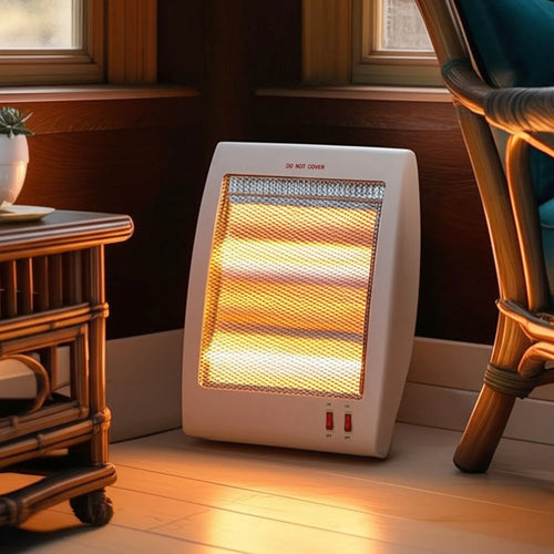 CALEFACTOR ELÉCTRICA RECCO 800W HALÓGENA COMPACTA BLANCA